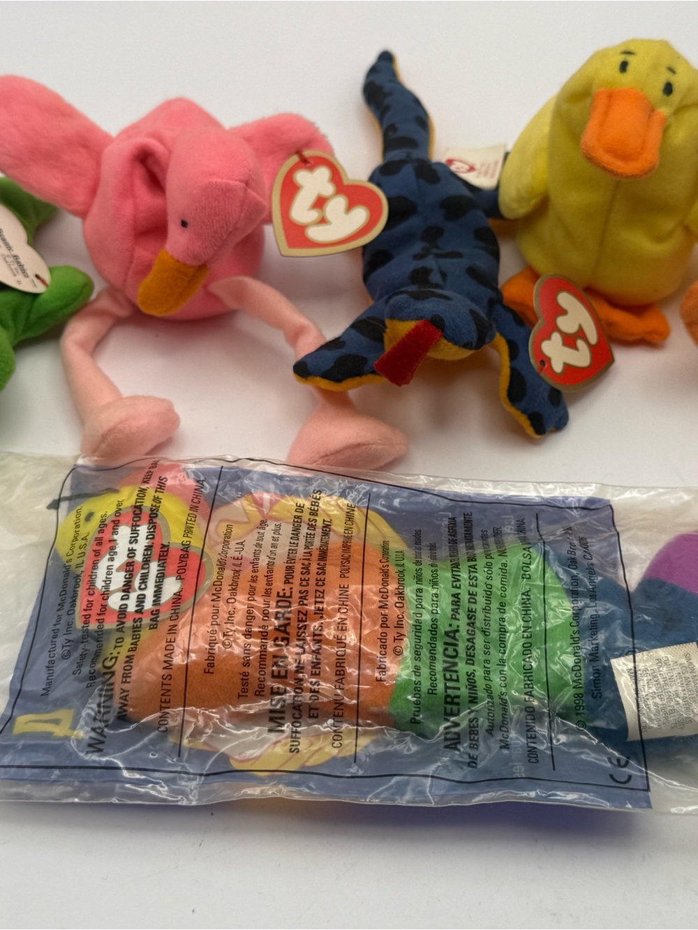 Vintage TY McDonald’s Teenie Beanie Babies lot of 6
